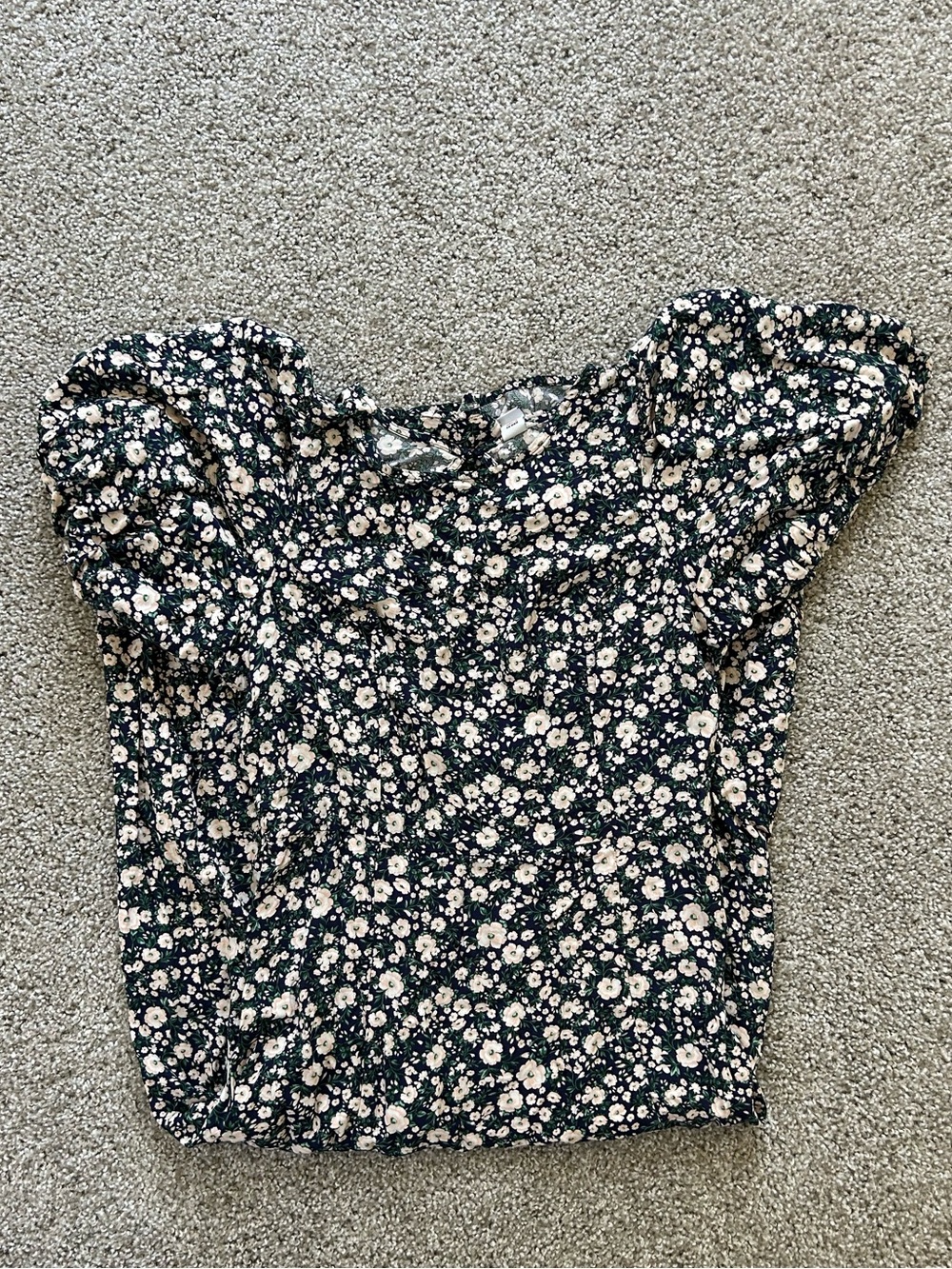 floral puff sleeve maxi dress - Picture 6 of 9
